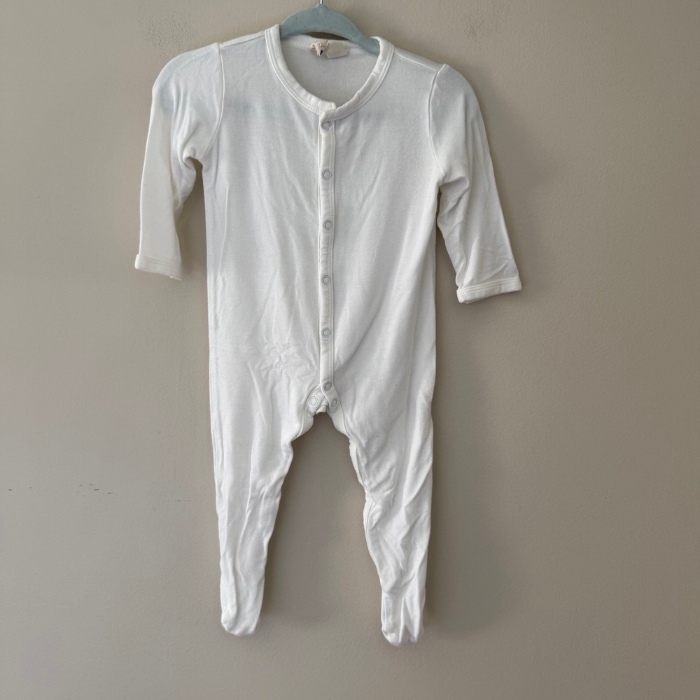 Kyte Baby Snap Footie‎ Cloud White Bamboo Rayon Sleeper 3-6 Months